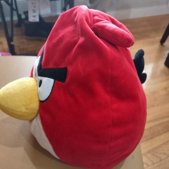 ✓Angry Birds Red Bird Plush Squishy Stuffed Animal Toy 13" Throw Pillow Doll - Picture 3 of 10